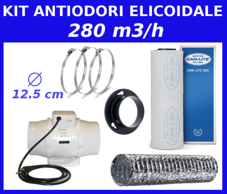 kit antiodori 280m3/h completo